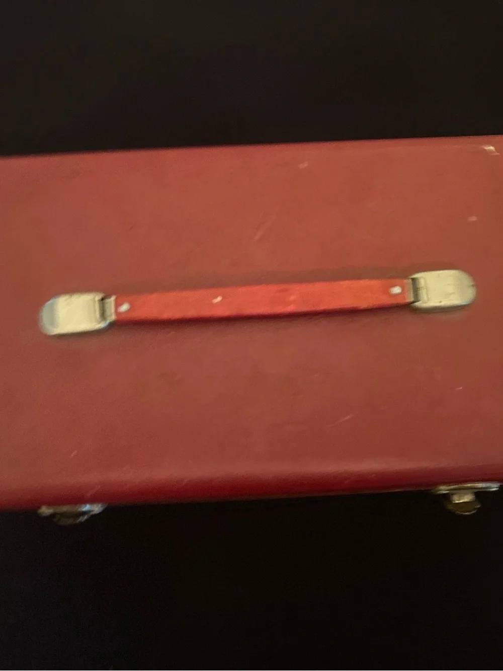 Fuji green Vintage Slide Projector Case and Accessories, comes with 4 slides 60s